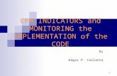 CFM INDICATORS and MONITORING the IMPLEMENTATION of the CODE