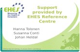 Support provided by EHES Reference Centre