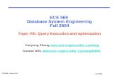 ECE 569  Database System Engineering Fall 2004 Topic VIII: Query Execution and optimization
