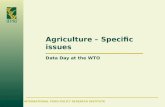 Agriculture – Specific issues