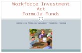 Workforce Investment Act Formula Funds