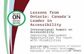 Lessons from Ontario: Canada ’ s Leader in Accessibility