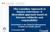 Presentation to the Financial Management  Institute of Canada, Ottawa