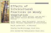 Effects of Silvicultural Practices on Woody Vegetation