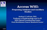 Access WHI: Proposing Analyses and Ancillary Studies