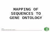 MAPPING OF SEQUENCES TO GENE ONTOLOGY