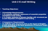 Unit 2 E-mail Writing