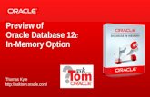Preview of  Oracle Database 12 c In-Memory Option
