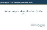 Item Unique Identification (IUID) 101