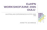 EuHPN WORKSHOPJUNE 2005 OULU