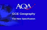 GCE Geography