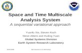 Space and Time Multiscale Analysis System A sequential variational approach