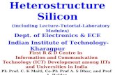 Heterostructure Silicon (including Lecture-Tutorial-Laboratory Modules)