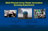 2010 Phased-Array Radar Innovative Sensing Experiment