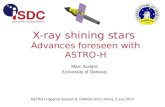 X-ray shining stars Advances foreseen with ASTRO-H