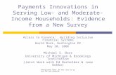 Payments Innovations in Serving Low- and Moderate-Income Households: Evidence from a New Survey