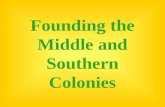 Founding the Middle and Southern Colonies