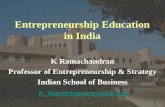 Entrepreneurship Education in India