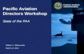 Pacific Aviation Directors Workshop State of the FAA