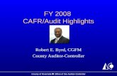 FY 2008  CAFR/Audit Highlights