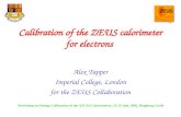 Calibration of the ZEUS calorimeter for electrons