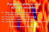 Paradigm shifts in solar dynamo modelling