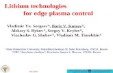 Lithium technologies                           for edge plasma control