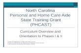 North Carolina Personal and Home Care Aide  State Training Grant (PHCAST)