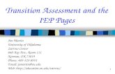 Transition Assessment and the IEP Pages