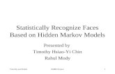 Statistically Recognize Faces Based on Hidden Markov Models