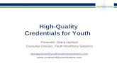 High-Quality Credentials for Youth