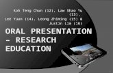 Oral Presentation – Research Education