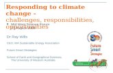 Responding to climate change - challenges, responsibilities, opportunities
