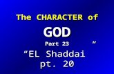 The CHARACTER of