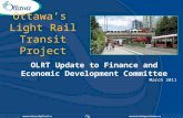 Ottawa’s  Light Rail Transit Project