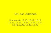 Ch. 12  Alkenes