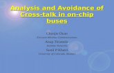Analysis and Avoidance of Cross-talk in on-chip buses