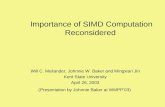 Importance of SIMD Computation Reconsidered