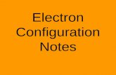 Electron Configuration Notes