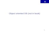 Object oriented DB (not in book)