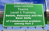 Instructional Intervention Teams  Level 1 Training