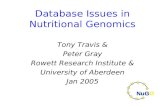 Database Issues in Nutritional Genomics