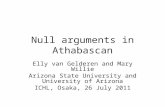 Null arguments in Athabascan