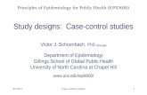 Study designs:  Case-control studies