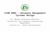 ICOM 6005 – Database Management Systems Design