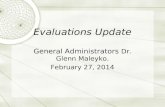 Evaluations Update