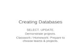 Creating Databases