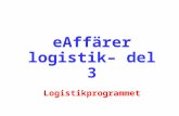 eAffärer logistik– del 3 Logistikprogrammet