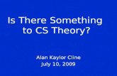 Is There Something  to CS Theory?