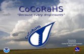CoCoRaHS “Because every drop counts”